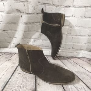 Topman Suede Brown Ankle Boots Men's 12